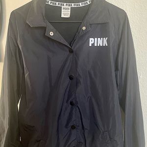 PINK Victoria’s Secret Windbreaker black - NEW W/O tags!!!!